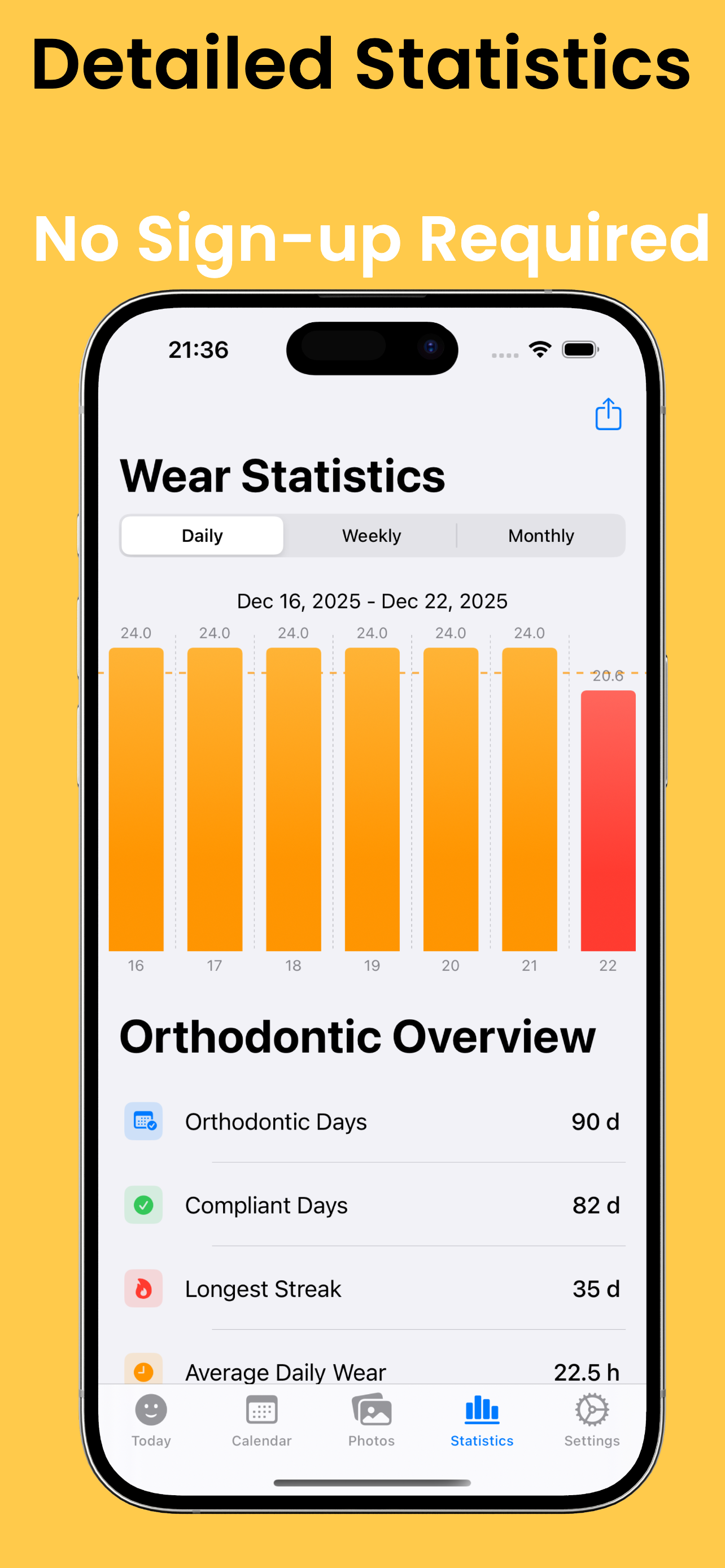 App Screenshot 3 - Statistics